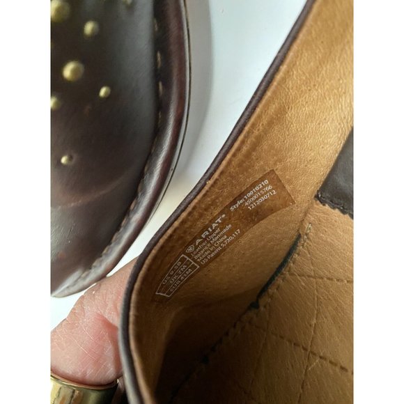 Ariat Womens Leather Sz 9.5B Dark Chocolate Mary Jane Clog, ankle strap - Picture 12 of 12